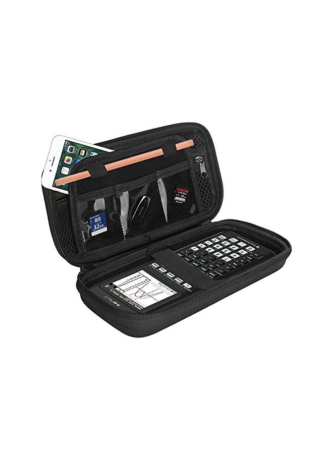 Procases - ProCase Hard EVA Case for Texas Instruments Ti-84 Plus CE, Durable Travel Storage Carrying Box Protective Bag for Ti-84 Ti-83 Ti-85 Ti-89 Ti-82 Plus/C CE Graphing Calculator and More -Black - Image 1
