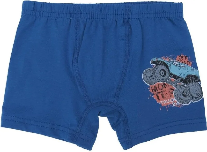 Bebelop Boy's Off Road Patterned Undershirt Boxer 2-Piece Top and Bottom Set