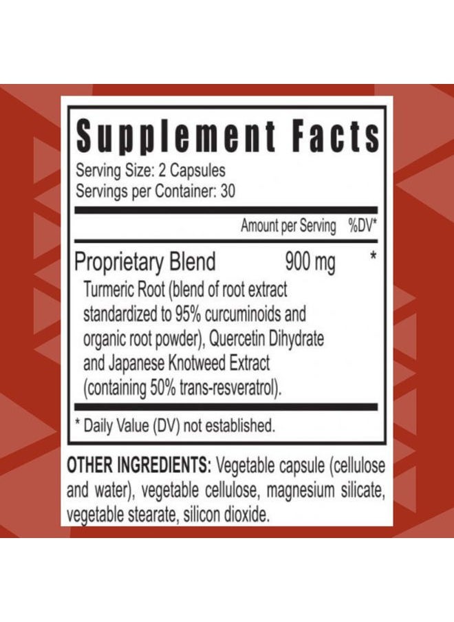 youngevity Cell Shield RTQ™ - Turmeric Curcumin (95% Circuminoids), Quercetin, Japanese Knotweed - Highly Bioavailable Antioxidant Blend - 60 Capsules  - Image 2