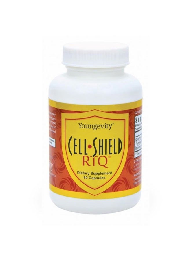 youngevity Cell Shield RTQ™ - Turmeric Curcumin (95% Circuminoids), Quercetin, Japanese Knotweed - Highly Bioavailable Antioxidant Blend - 60 Capsules  - Image 1