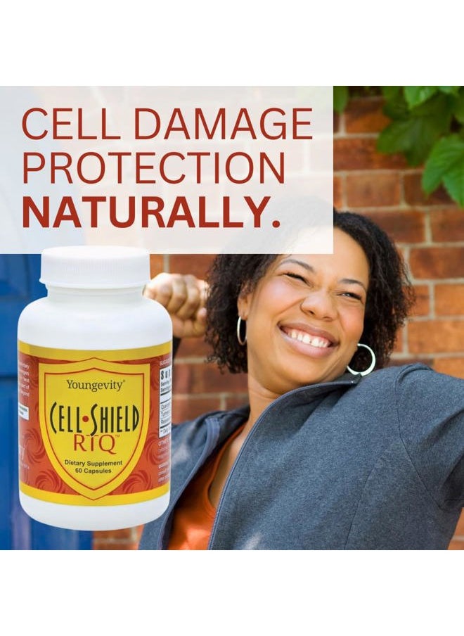 youngevity Cell Shield RTQ™ - Turmeric Curcumin (95% Circuminoids), Quercetin, Japanese Knotweed - Highly Bioavailable Antioxidant Blend - 60 Capsules  - Image 3