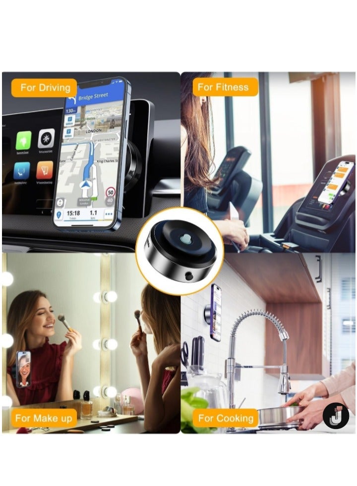 JAJEEK "Vacuum Magnetic Suction Cup Phone Mount – 360° Rotation for Optimal Viewing" - Image 2