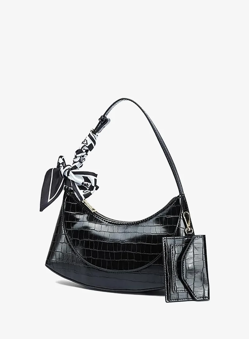 فايور Curved Croco Hobo Bag BD 186