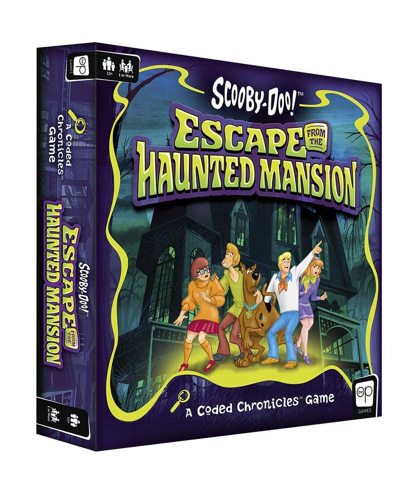 USAopoly ScoobyDoo Escape from The Haunted Mansion A Coded Chronicles Game Escape Room Game for Kids Adults Featuring Iconic Characters and Mysteries Officially Licensed HannaBarbera Game - Image 2