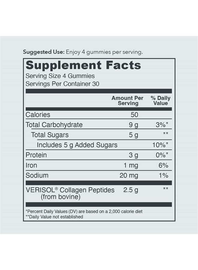 Vital Proteins جواهر الكولاجين، 2.5 جرام من الكولاجين المختبر سريرياً للشعر والبشرة والأظافر والتجاعيد، زجاجة 120 حبة، عبوة من 2، بنكهة العنب - Image 2