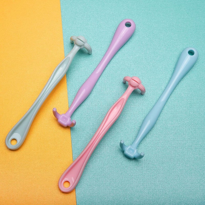 YaPoola Colorful Design Dental Floss Handle 3 Counts for Adults and Kids Teeth Cleaning Interdental Brush Unflavored Floss Picks floas Holder Reusable Flosser - Image 4