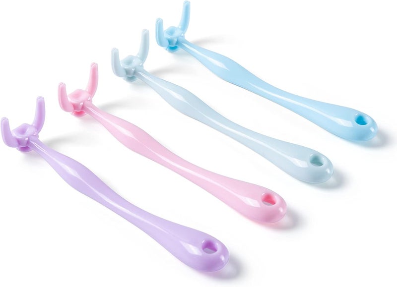 YaPoola Colorful Design Dental Floss Handle 3 Counts for Adults and Kids Teeth Cleaning Interdental Brush Unflavored Floss Picks floas Holder Reusable Flosser - Image 2