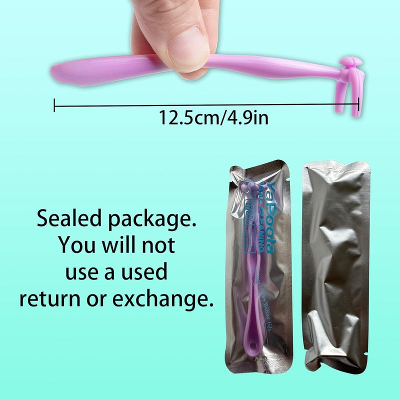 YaPoola Colorful Design Dental Floss Handle 3 Counts for Adults and Kids Teeth Cleaning Interdental Brush Unflavored Floss Picks floas Holder Reusable Flosser - Image 3