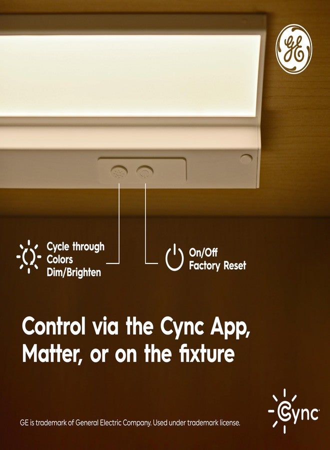 Cync GE Cync Reveal HD+ Smart Undercabinet Light Fixture, Color Changing Undercab Light, Smart Wi-Fi Kitchen Light, Works with Alexa and Google Home, 12-in Bar - Image 3