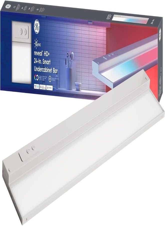 Cync GE Cync Reveal HD+ Smart Undercabinet Light Fixture, Color Changing Undercab Light, Smart Wi-Fi Kitchen Light, Works with Alexa and Google Home, 12-in Bar - Image 1