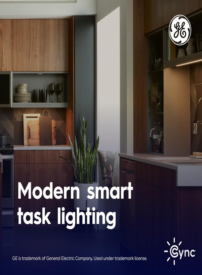 Cync GE Cync Reveal HD+ Smart Undercabinet Light Fixture, Color Changing Undercab Light, Smart Wi-Fi Kitchen Light, Works with Alexa and Google Home, 12-in Bar - Image 5