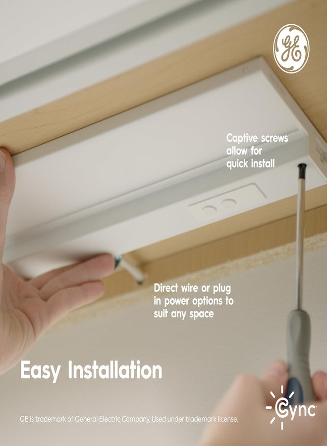 Cync GE Cync Reveal HD+ Smart Undercabinet Light Fixture, Color Changing Undercab Light, Smart Wi-Fi Kitchen Light, Works with Alexa and Google Home, 12-in Bar - Image 4