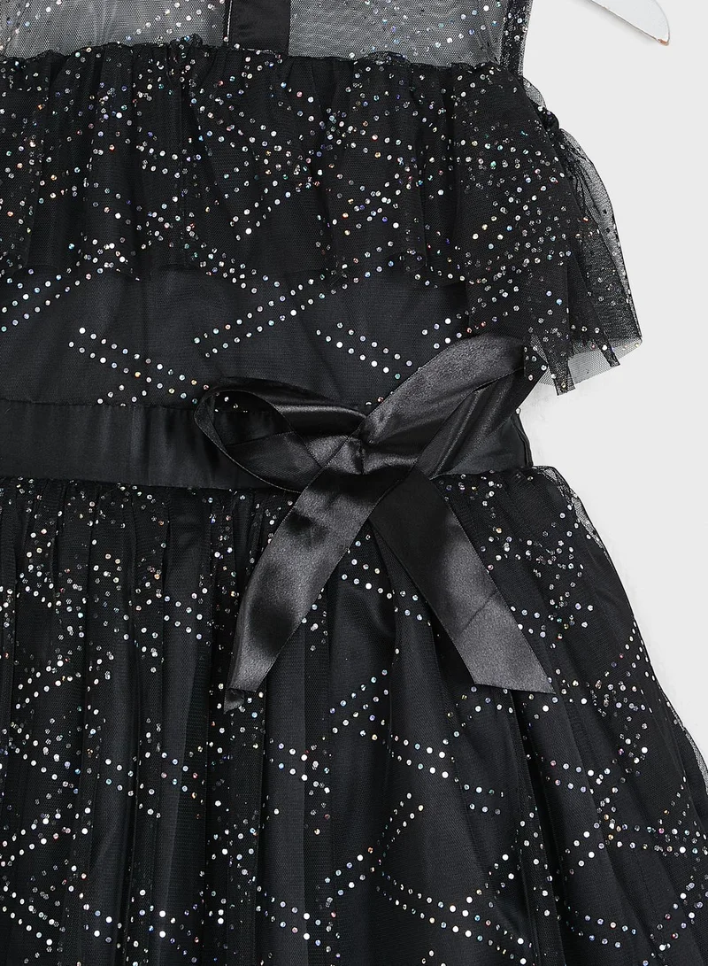 Little Golden Apple Little Fancy Mesh Dress