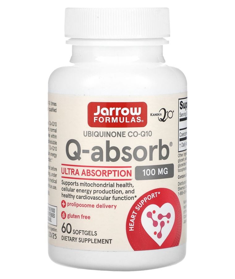 jarrow formulas Q-Absorb Ubiquinone CO-Q10 100 mg 60 Softgels