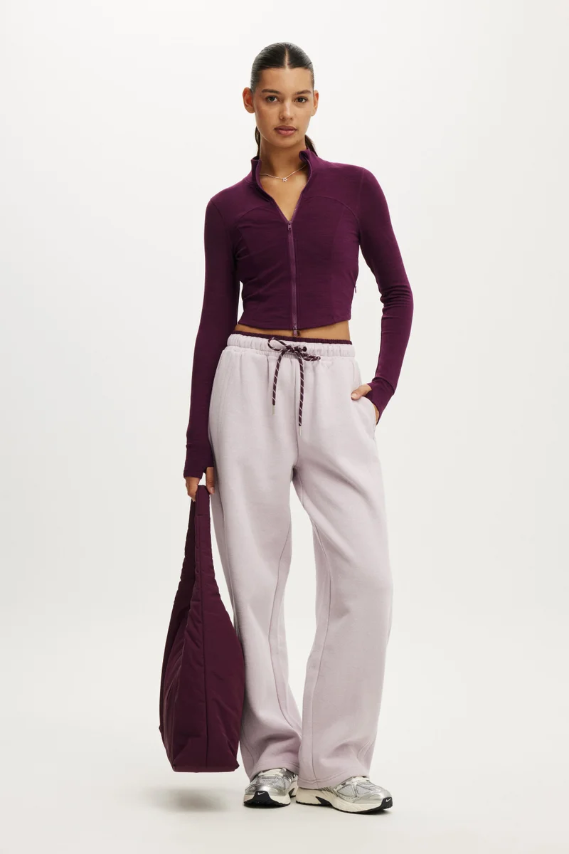 Cotton On  ULTRA SOFT CONTOUR LONG SLEEVE ZIP THROUGH JACKET for Women | Best Price UAE