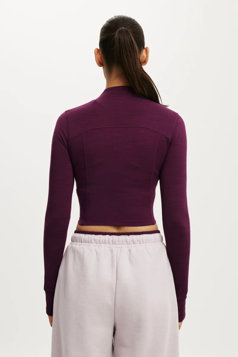 Cotton On  ULTRA SOFT CONTOUR LONG SLEEVE ZIP THROUGH JACKET for Women | Best Price UAE