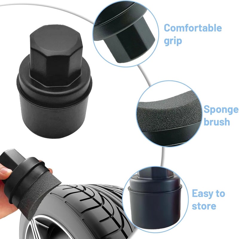 KASTWAVE Car Tyre Sponge Brush - Multifunction Tyre Dressing Applicator - Image 5