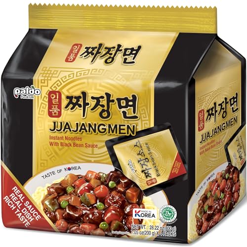 Paldo Jjajangmyeon, Korean Instant Chajang Noodles 7.05 Ounce (7.05 Ounce (Pack of 8)) - Image 1