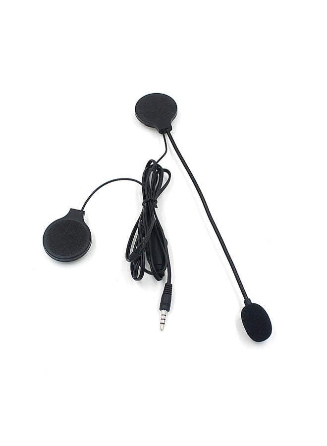 NIBEMINENT Wired BT Motorbike Intercom Helmet Headphone Black - Image 2