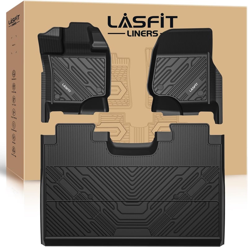 LASFIT Floor Mats Fit for 2015-2023 Ford F-150/ F150 Lightning SuperCrew Cab - Image 1