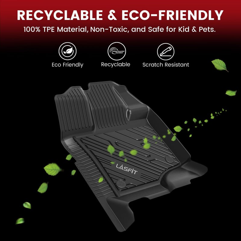 LASFIT Floor Mats Fit for 2015-2023 Ford F-150/ F150 Lightning SuperCrew Cab - Image 5