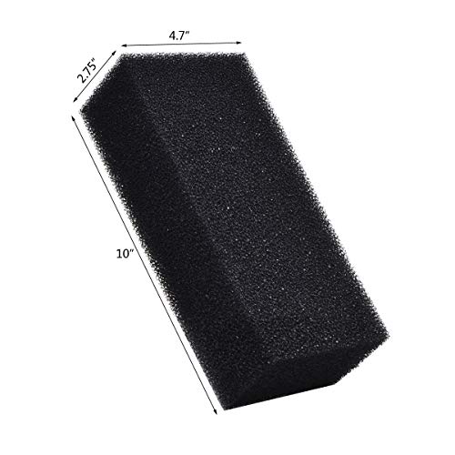 Hipanda Filter Foam Sponges, Bio Sponge Filter Media Pad, Cut-to-Size Foam for Aquarium Fish Tank (10" x 4.7" x 2.75") - Image 2