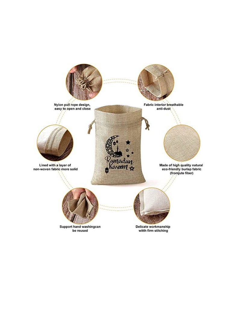 PRINTSHOP4ME - 12 pcs of Ramadan Mubarak Gift or Goodie Bags for Ramadan celebration Design 5 - Image 1