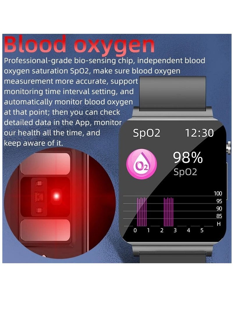 AROAQ ECG +PPG KS03 New Smart Watch Non Invasive Blood Glucose Fitness Tracker Men Women Smartwatch - Image 4