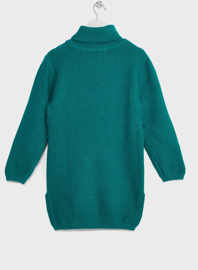 Pinata Girls Turtle Neck Oversize Sweater Dress