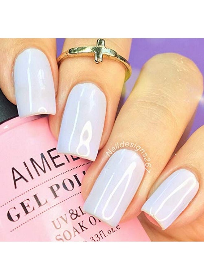 AIMEILI AIMEILI Soak Off U V LED Gel Nail Polish - Ceratostigma Plumbaginoides (123) 10ml  - Image 2