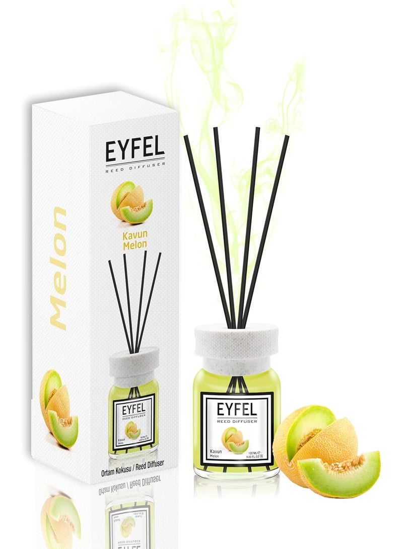 آيفيل معطر جو برائحة البطيخ - 120 مل | عطر يدوم طويلاً للمنزل والمكتب | معطر جو بالزيوت العطرية | معزز طبيعي للرائحة | معطر جو سهل الاستخدام | يُحسّن المزاج والأجواء - برائحة البطيخ - Image 1