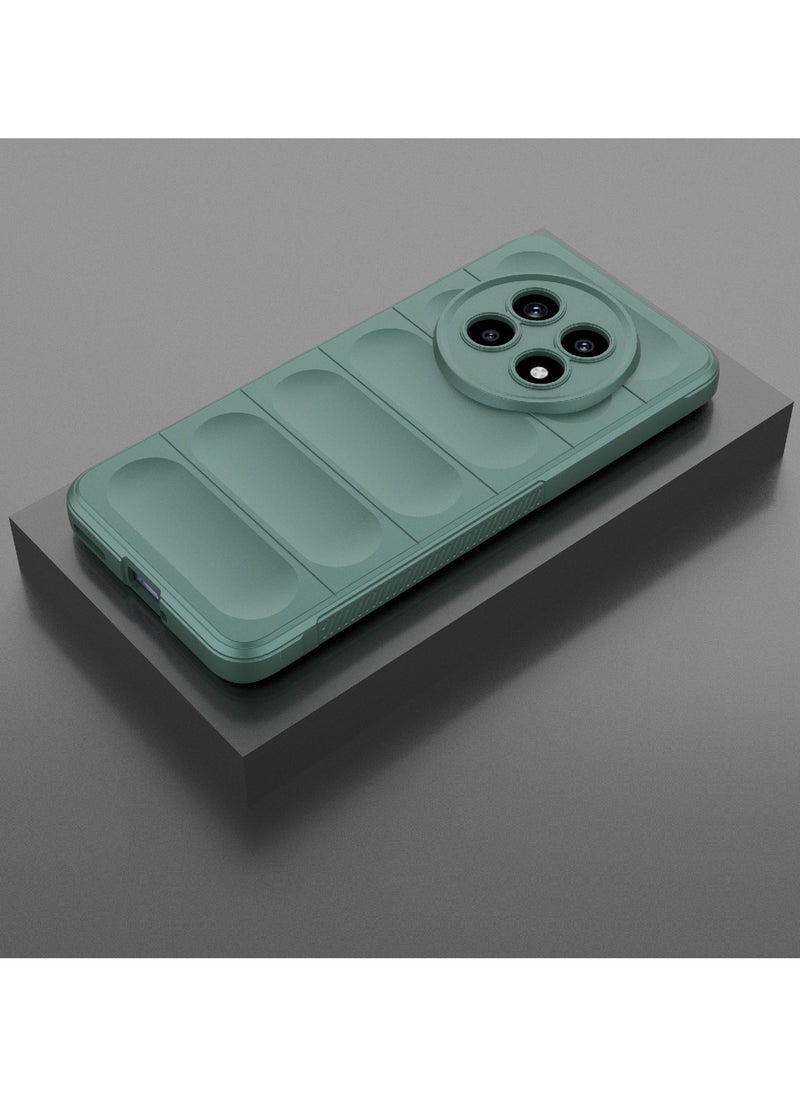 Generic Phone case cover Magic Shield TPU + Silicone Shockproof Phone Case For Realme 13 Pro / Realme 13 Pro Plus (Dark Green)  - Image 2