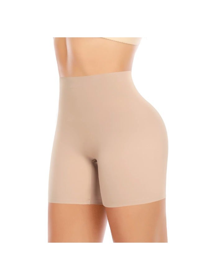 Werena Seamless Shaping Boyshorts Panties for Women Slip Shorts Under Dress Shapewear Shorts Tummy Control Underwear, #31 Beige(slip Shorts)-add1, XXL - Image 1