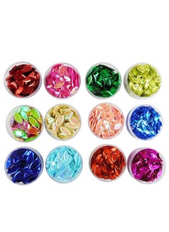 eshoppee eshoppee Leaf Shape Multicolor Sequins Jewellery Making Material Art and Crafts DIY kit (1)  - Image 1
