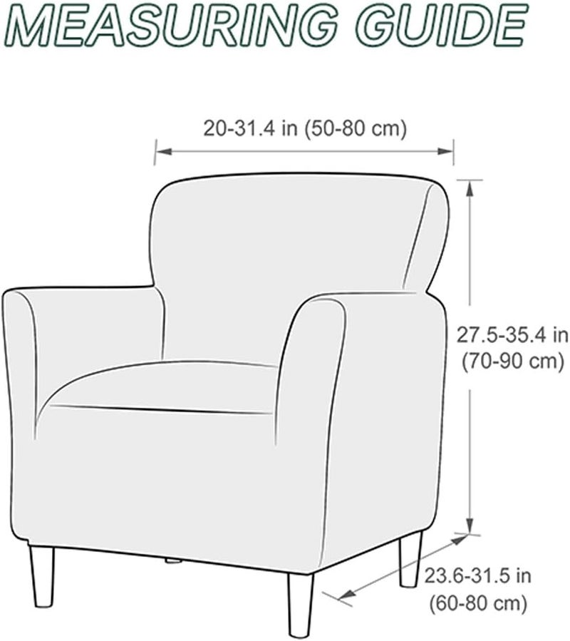 SONNACH Stretch Chair Covers with Arms 1-Piece Banquet Armchair Slipcover Velvet Mid Century Modern Armchair Slipcover Anti-Slip Furniture Protector for Living Room Friendly for Kids Pets (Kelly) - Image 3