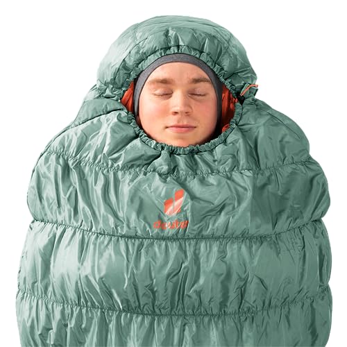 Deuter Unisex Exosphere +4° Sleeping Bag, Sage Paprika, One Size - Image 2