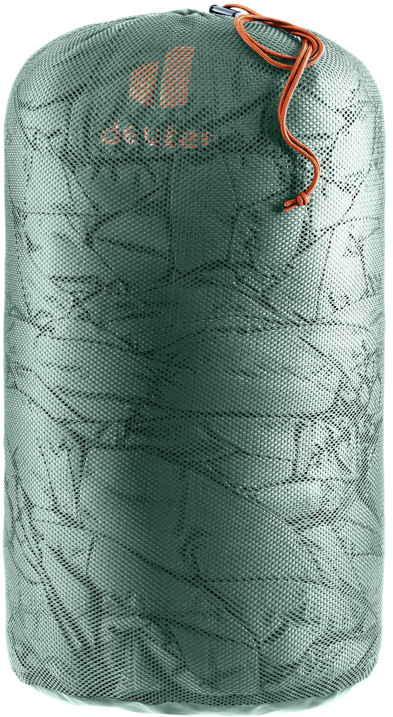Deuter Unisex Exosphere +4° Sleeping Bag, Sage Paprika, One Size - Image 4