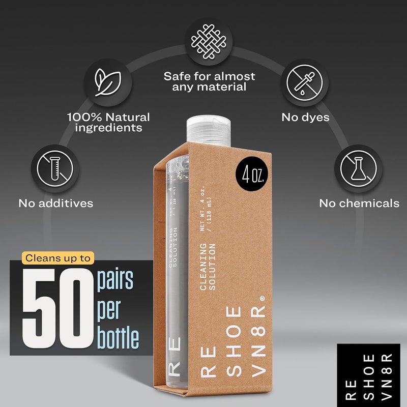 RESHOEVN8R Shoe Cleaner Kit and Sneaker Cleaner Sets - Cleaning Kit Solution for Sneakers, Mesh, Canvas, Suede, Knit, Leather - Image 5