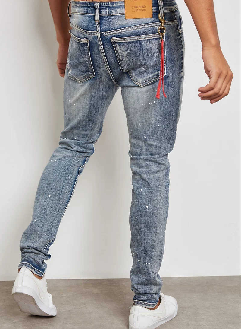 Profound Aesthetic Splatter Jeans