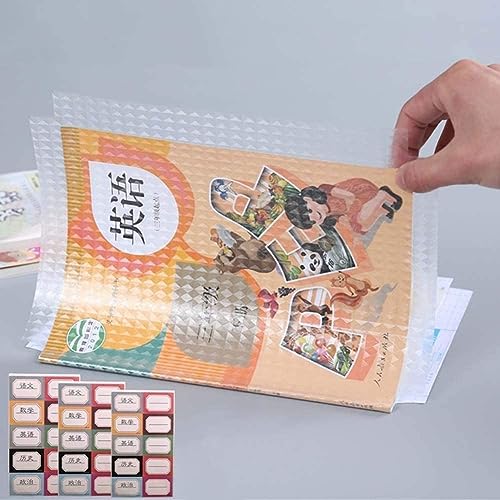 Zevon® Transparent Self-Adhesive Book Cover Sheets [30 Pcs- 3 Different Sizes - 10 Each],Waterproof School Textbook Protective Case Cover - Image 1