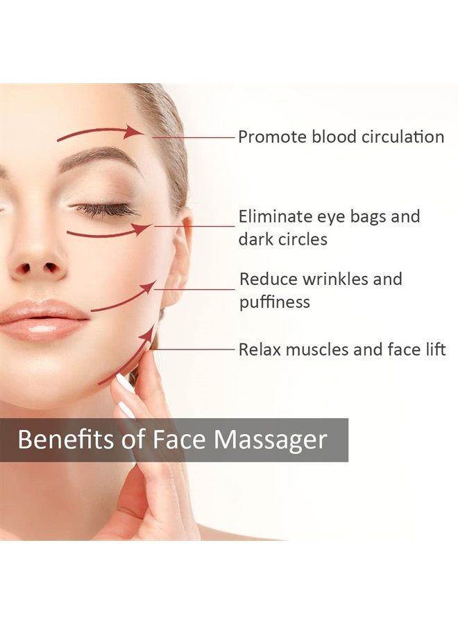 Yeamon Face Massager, Metal Face Roller Gua Sha Massage Tool for Face Neck Eye Body Skin Care, Facial Roller for Women - Image 4