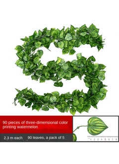 ماركة غير محددة أزهار اصطناعية الروطان أوراق مزخرفة الجدران  - Image 1