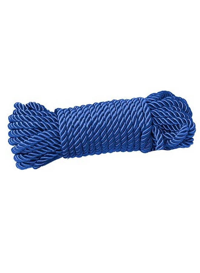 WeGo حبل حرير ناعم مضفر متين 10م حبل قوي لجميع الأغراض (أزرق ملكي) - Image 1