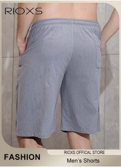 RIOXS Men's Swim Shorts,  Comfortable Swimming Shorts, Stretch Drawing Beach Shorts For Men, Summer Bathing Suit With Pocket, Soft Lining Swimwear Shorts, Breathable Swim Shorts Gift For Husband Daddy  - Image 3
