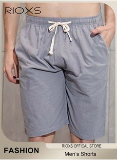 RIOXS Men's Swim Shorts,  Comfortable Swimming Shorts, Stretch Drawing Beach Shorts For Men, Summer Bathing Suit With Pocket, Soft Lining Swimwear Shorts, Breathable Swim Shorts Gift For Husband Daddy  - Image 2