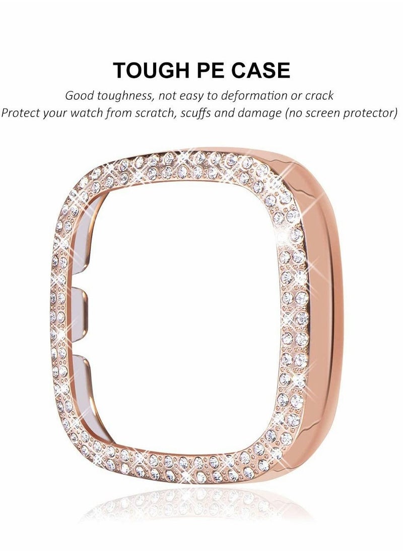 Y&D 3 Pcs Screen Protector for Fitbit Versa And Sense Watch Clear Rose Gold Pink  - Image 4
