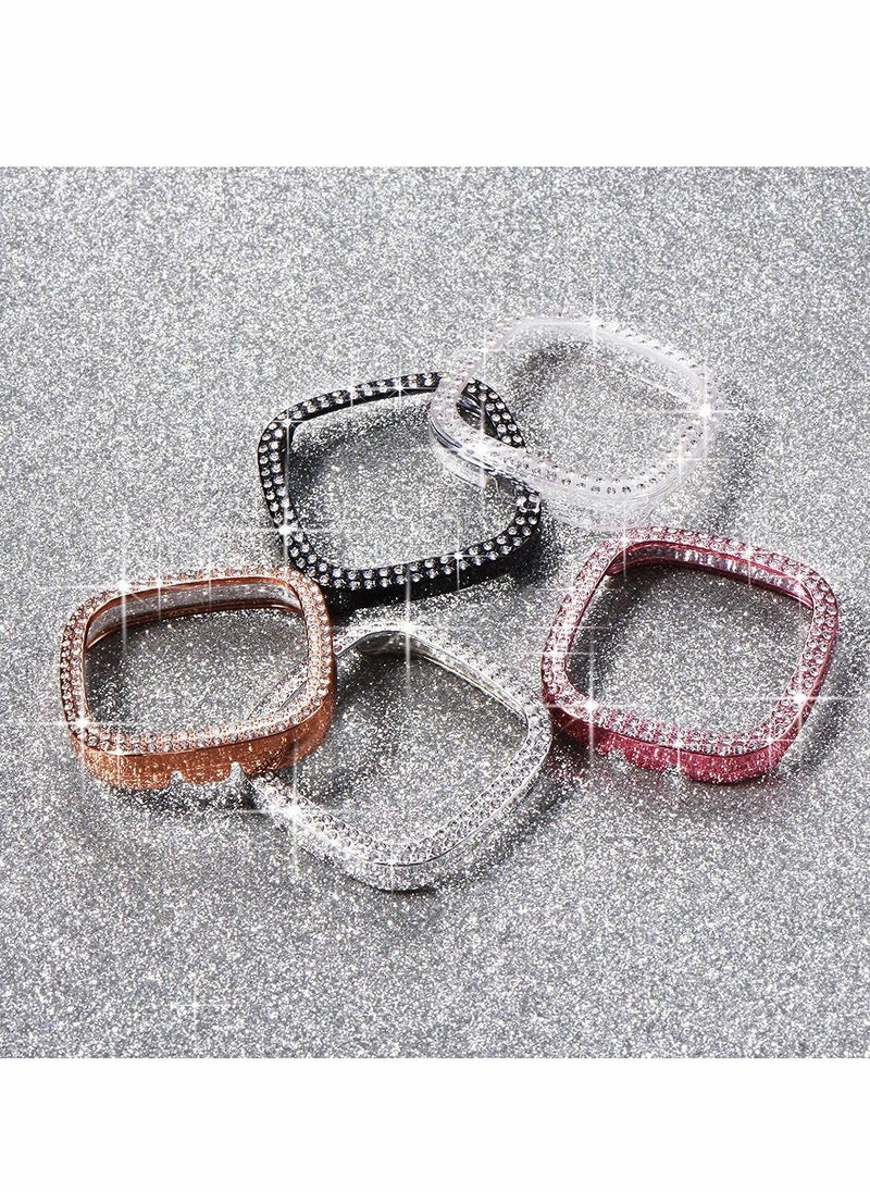 Y&D 3 Pcs Screen Protector for Fitbit Versa And Sense Watch Clear Rose Gold Pink  - Image 5