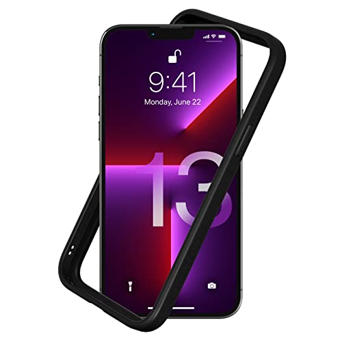 RhinoShield Bumper Case Compatible with [iPhone 13 Pro Max] | CrashGuard NX - Shock Absorbent Slim Design Protective Cover 3.5M / 11ft Drop Protection - Black - Image 1