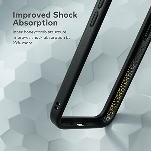 RhinoShield Bumper Case Compatible with [iPhone 13 Pro Max] | CrashGuard NX - Shock Absorbent Slim Design Protective Cover 3.5M / 11ft Drop Protection - Black - Image 3