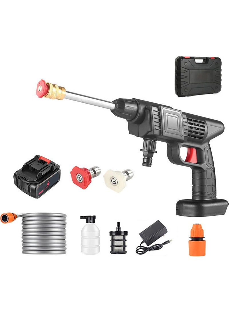 Valkyrie - 300W Cordless Car Wash Gun High Pressure Chamber Irrigation Spraying Washing Cordless Gun with Bag 15.000MAH - Image 1